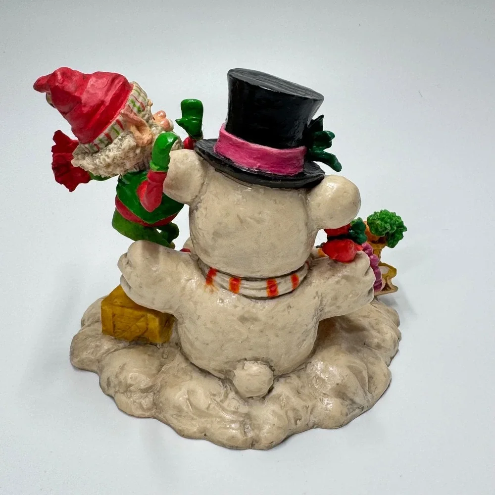 Vintage 1986 Enesco Skipper Sandi Zimnicki Elf Snowman Bear Figurine 871435